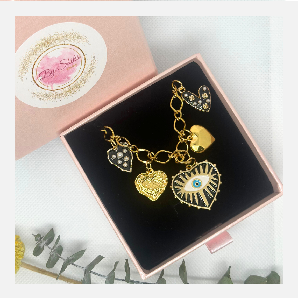 Black eye happy charm | bedelketting