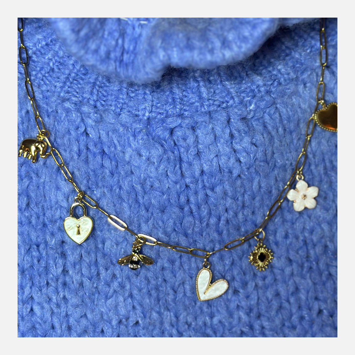Happy bee charm | bedelketting