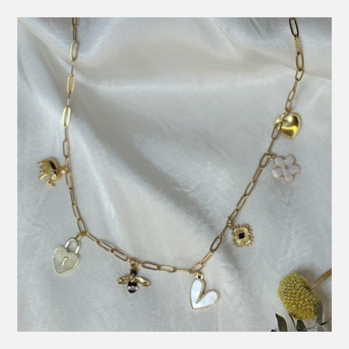 Happy bee charm | bedelketting
