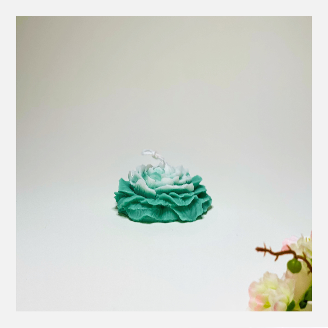 Pioenroos I Soja Kaars