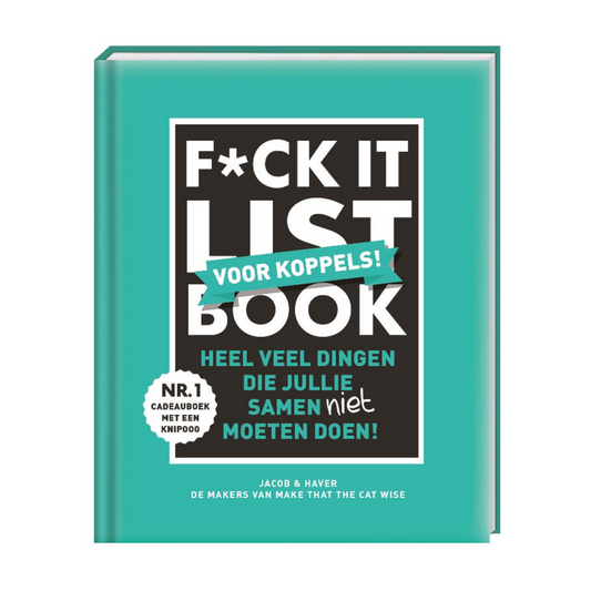 Fuck it list boek voor koppels bucket list cadeauboek €9.99